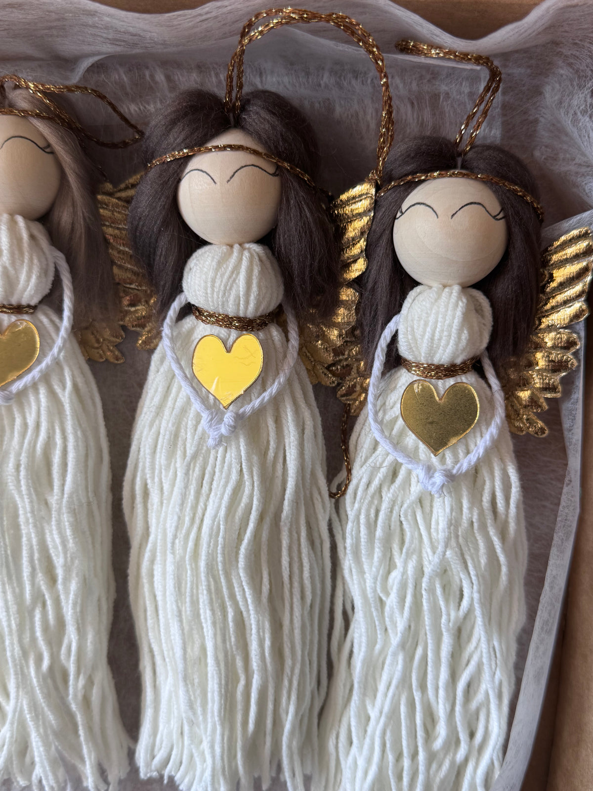 Macramé Angel Christmas Ornament