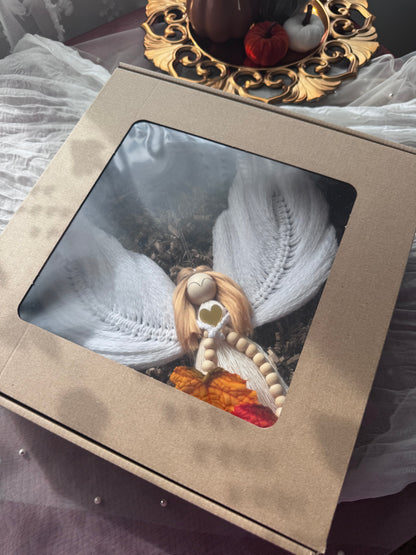 Autumn Macrame Angel – Autumn Blessing