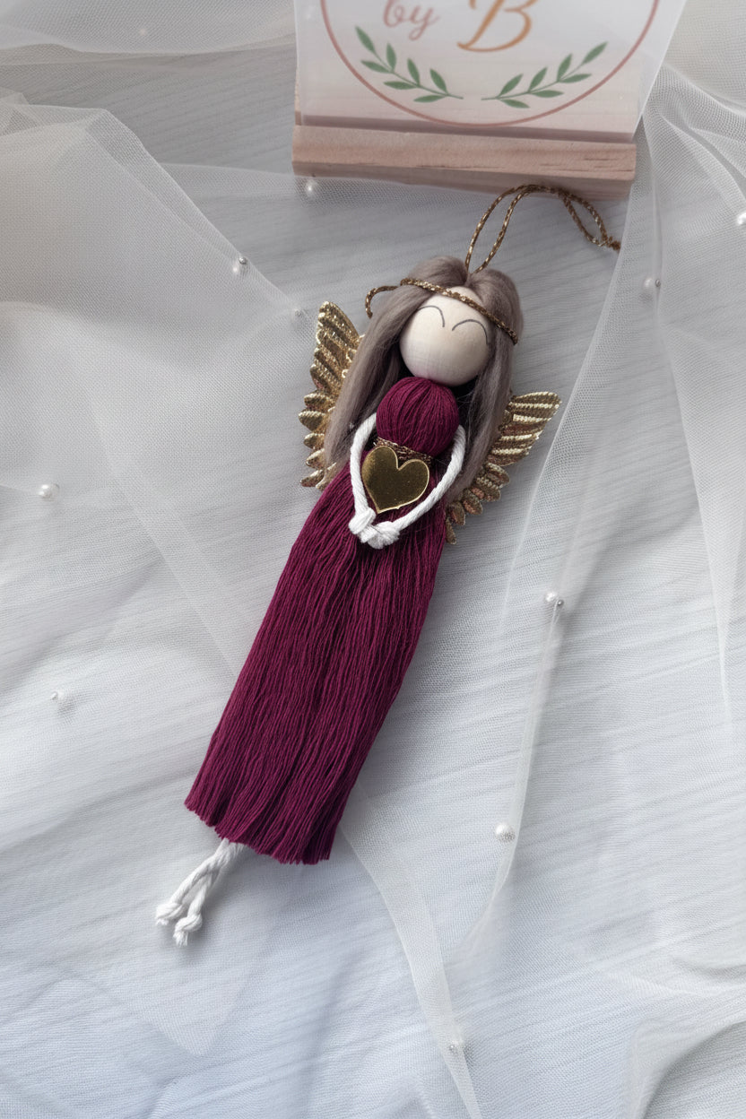 Macramé Angel Christmas Ornament