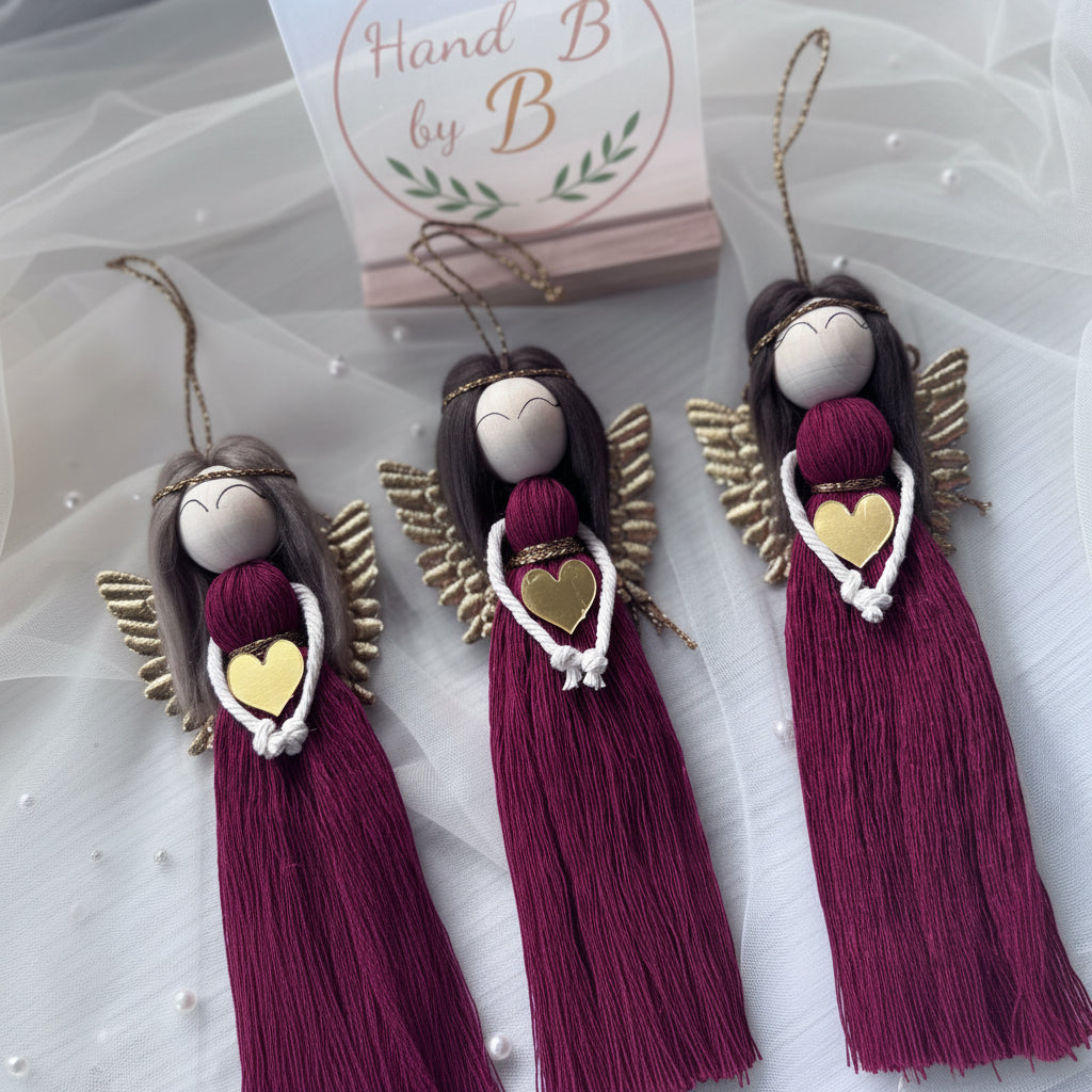 Macramé Angel Christmas Ornament