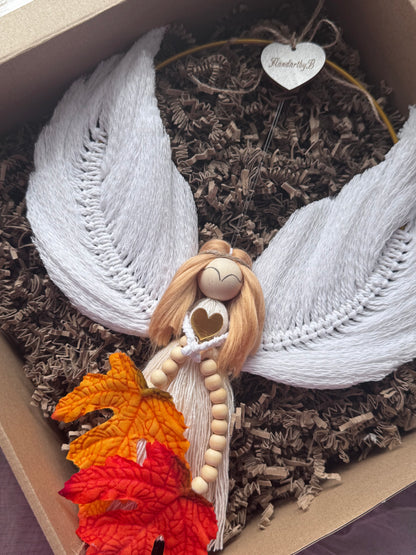 Autumn Macrame Angel – Autumn Blessing