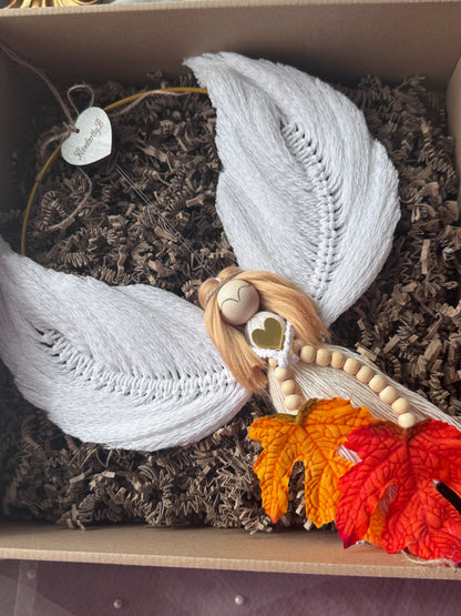 Autumn Macrame Angel – Autumn Blessing