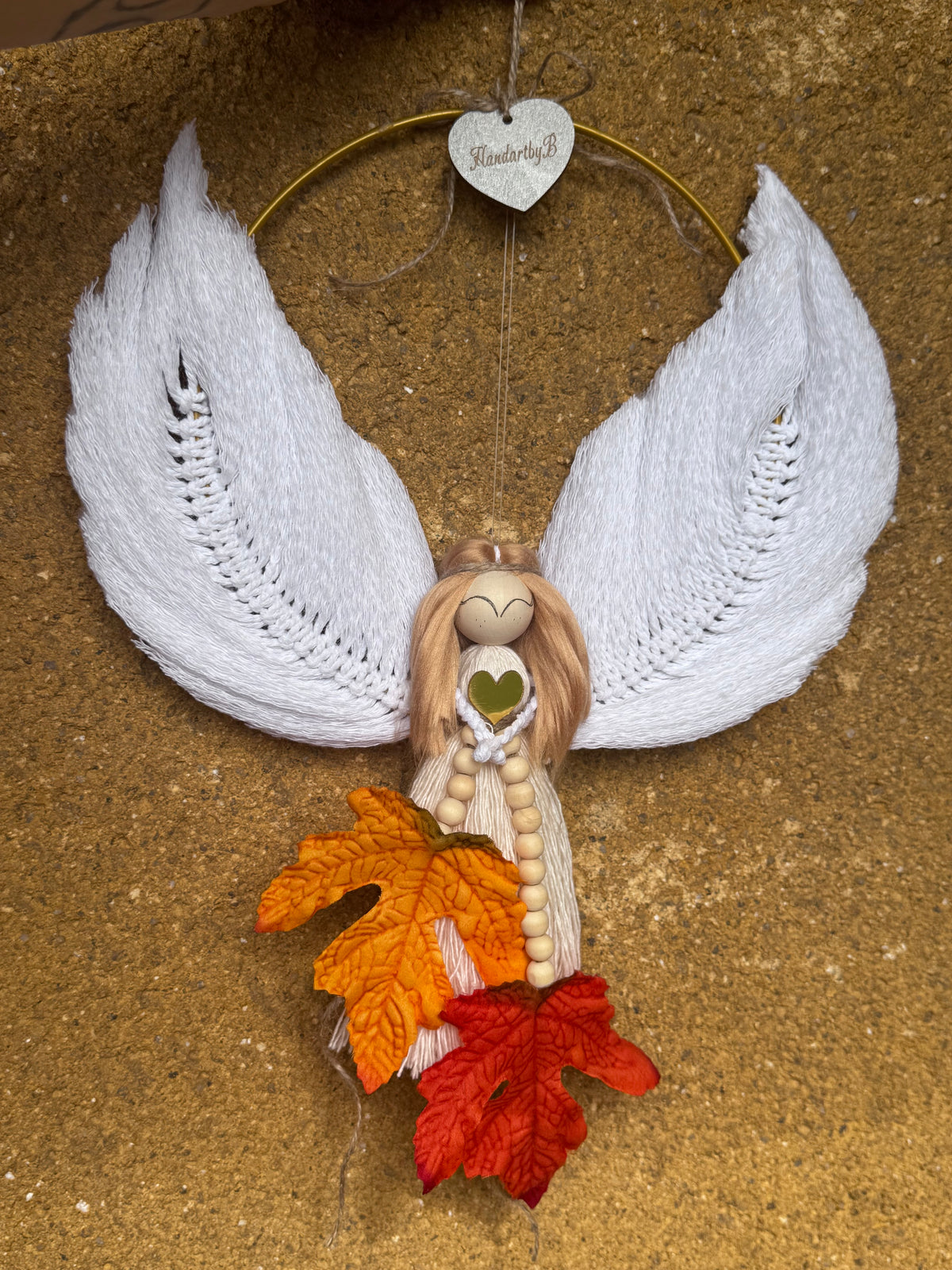 Autumn Macrame Angel – Autumn Blessing