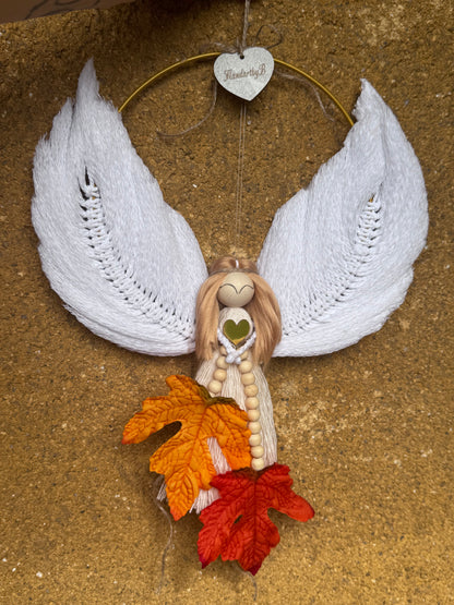 Autumn Macrame Angel – Autumn Blessing