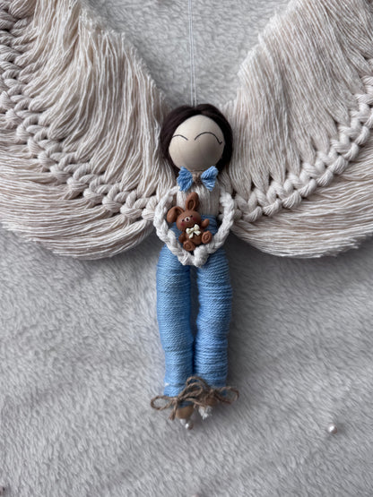 Macramé Boy – Handmade Angel Decoration