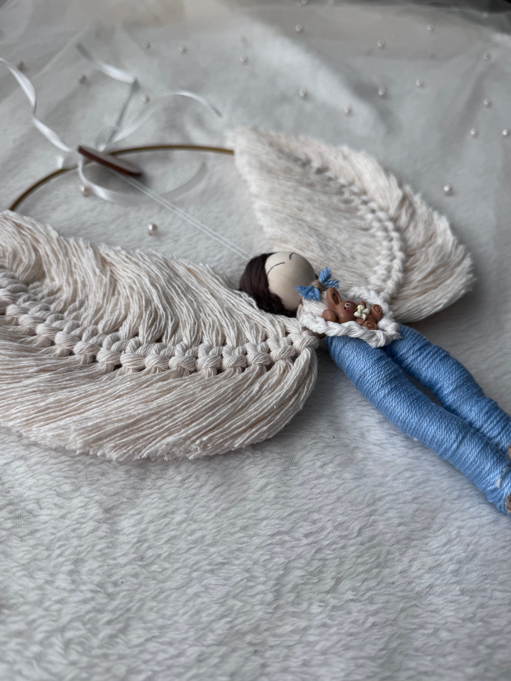 Macramé Boy – Handmade Angel Decoration