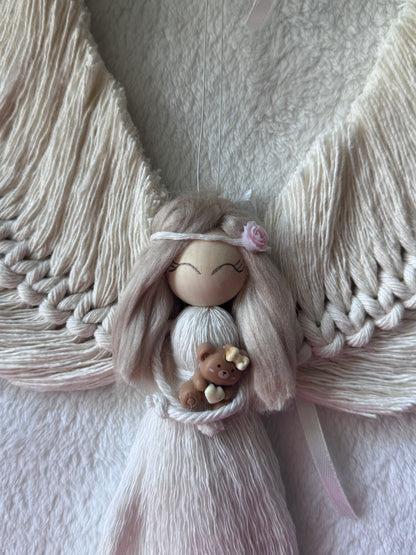 Macrame Angel for Baby Room