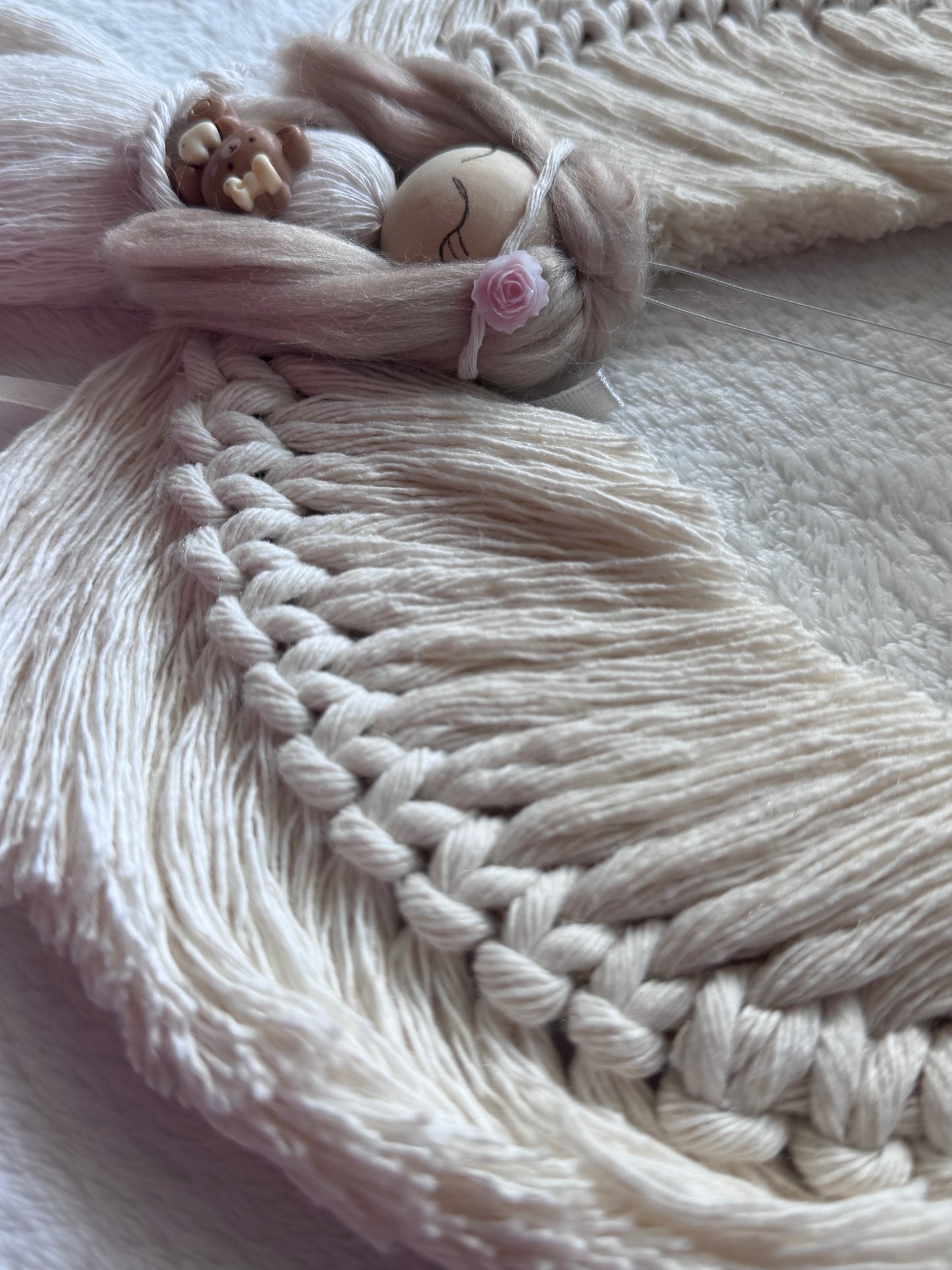 Macrame Angel for Baby Room