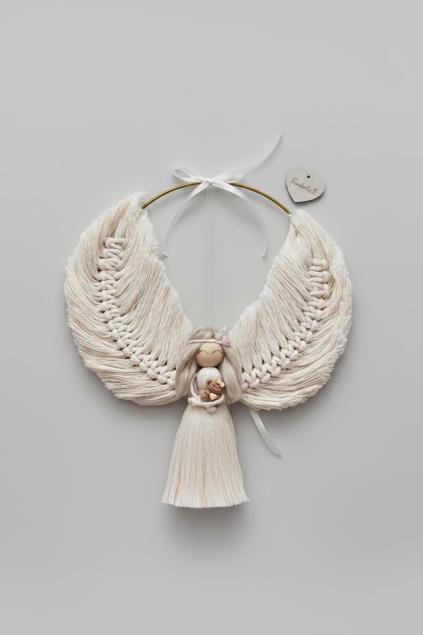 Macrame Angel for Baby Room