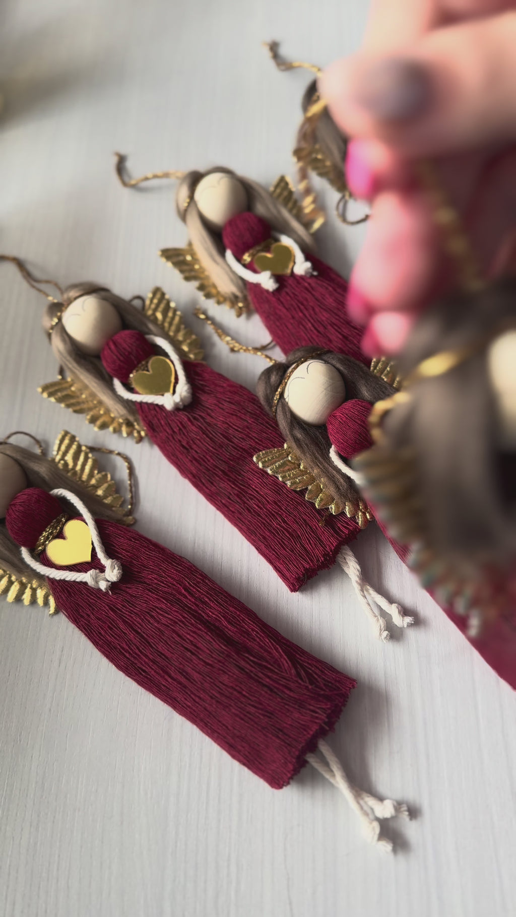 Macramé Angel Christmas Ornament