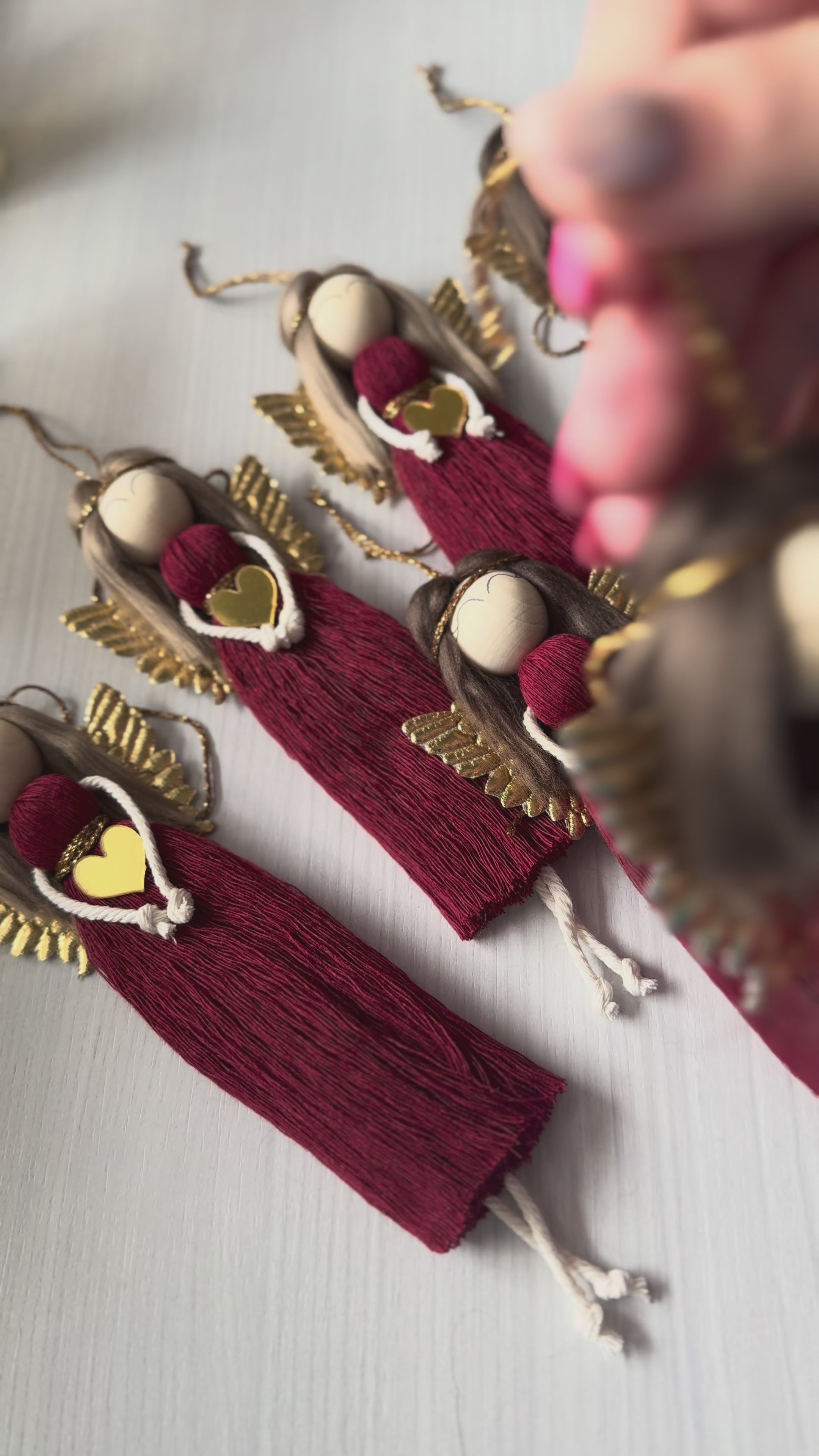 Macramé Angel Christmas Ornament